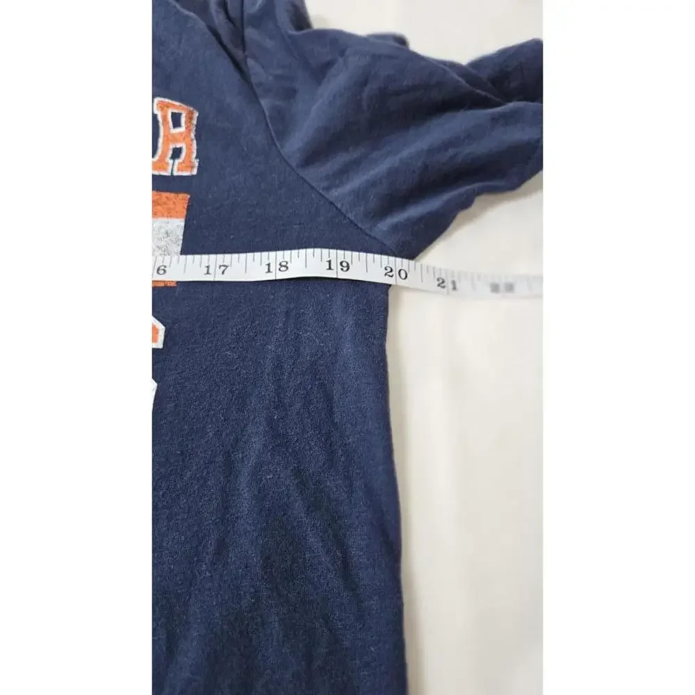 NFL Team Apparel Denver Broncos Men's T-Shirt Navy‎ Blue/Orange - Size M